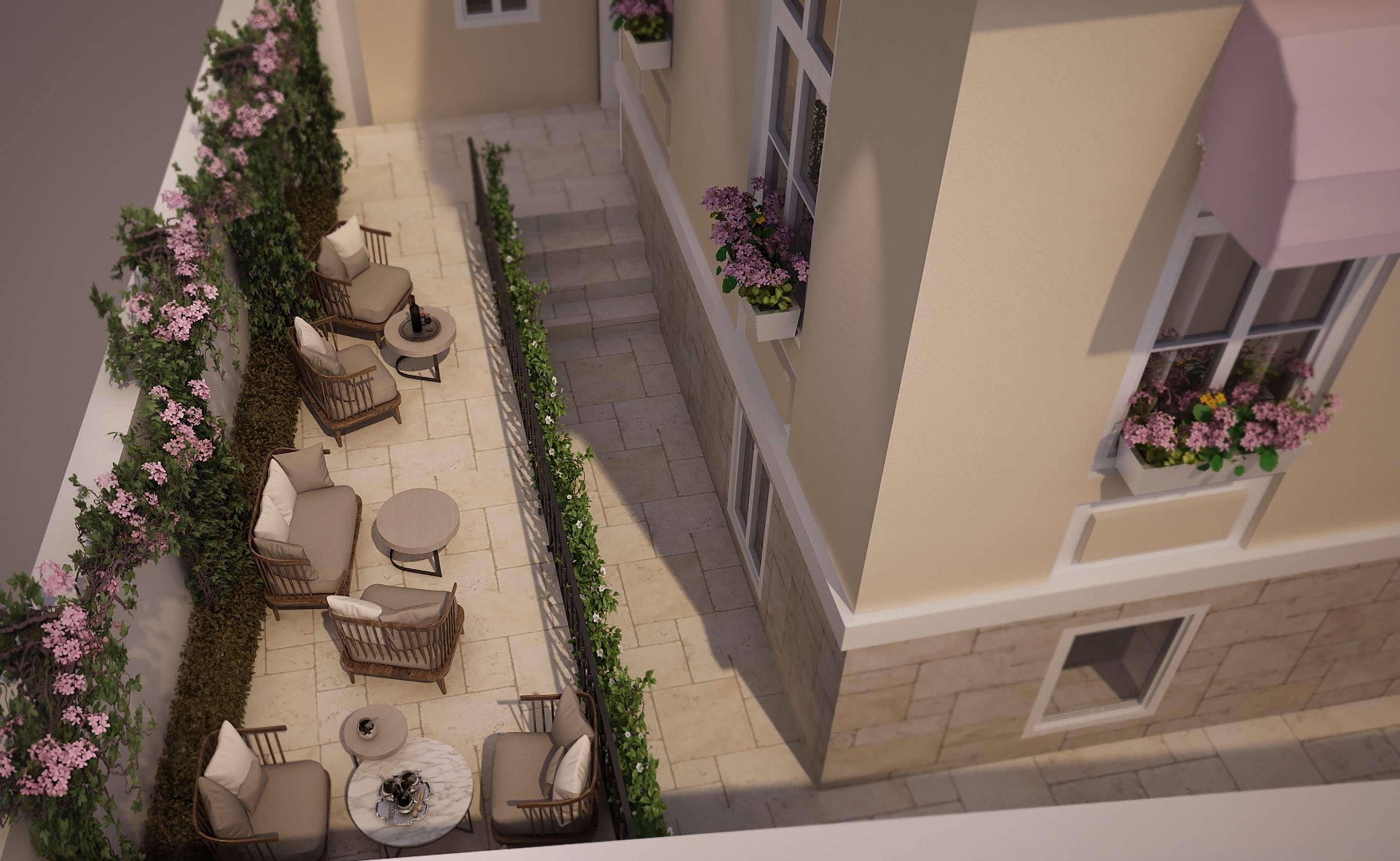 Gallery 37 Powered By Aston Plovdiv Bagian luar foto 3D rendering of a balcony